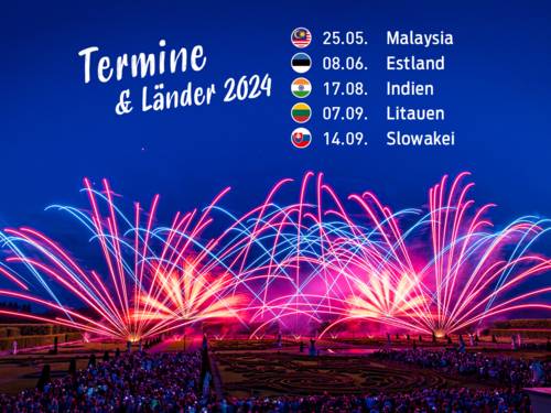 Neue Termine & Länder 2024