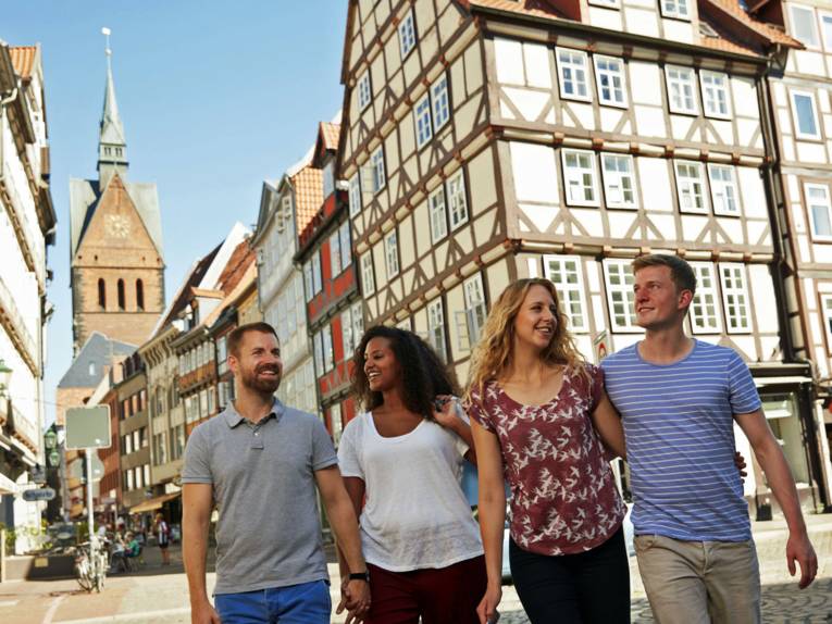 Gruppe in der Altstadt